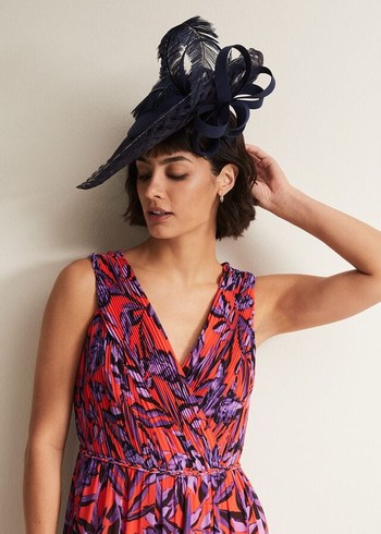 Phase Eight Navy Fascinator Hats Navy Australia | GX7314906